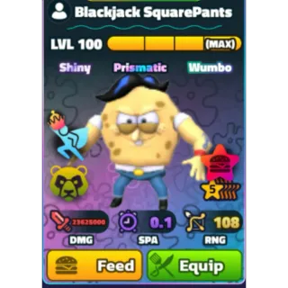 Spongebob Tower Defense | 5 Star Shiny Wumbo Neptune Crown Blackjack Squarepants