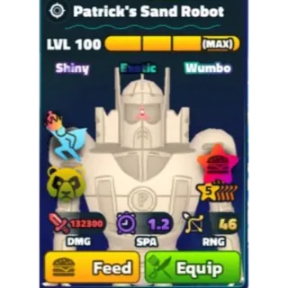 Spongebob Tower Defense | 5 Star Shiny Wumbo Neptune Crown Power Patty Sand Robot