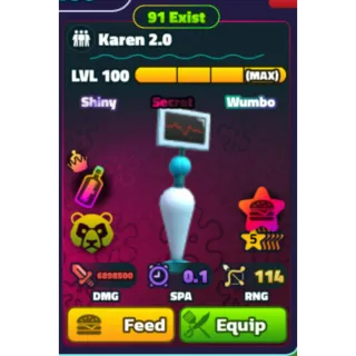 Spongebob Tower Defense | 5 Star Shiny Wumbo Neptune Crown Karen 2.0