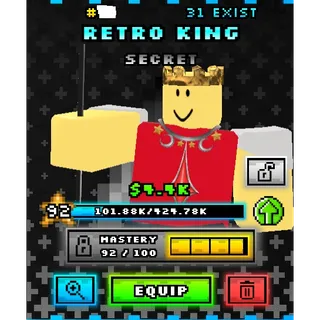 Noob Tower Defense | Secret Shiny Retro King