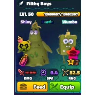 Spongebob Tower Defense | 5 Star Shiny Wumbo Neptune Crown Filthy Boys