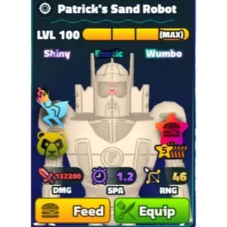 Spongebob Tower Defense | 5 Star Shiny Wumbo Neptune Crown Power Patty Sand Robot