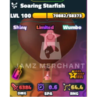 Spongebob Tower Defense | 5 Star Shiny Wumbo Secret Trait Soaring Starfish