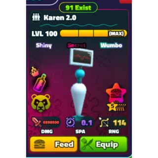 Spongebob Tower Defense | 5 Star Shiny Wumbo Neptune Crown Karen 2.0