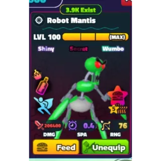 Spongebob Tower Defense | 5 Star Shiny Wumbo Robot Mantis