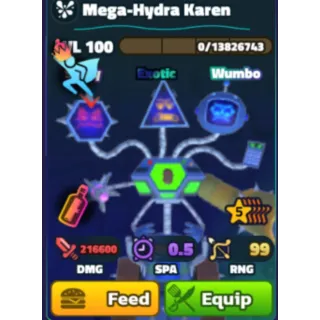 Spongebob Tower Defense | 5 Star Shiny Wumbo Neptune Crown Mega Hydra Karen