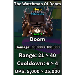Slow Tower Defense | Hero Watchman of Doom