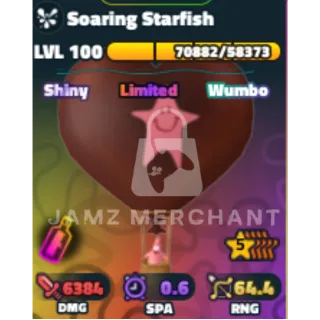 Spongebob Tower Defense | 5 Star Shiny Wumbo Secret Trait Soaring Starfish