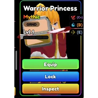 Anime Defenders Mythic Warrior Princess