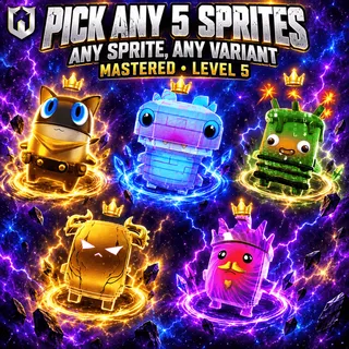 Pick Any 5 Sprites | Any Sprite, Any Variant | Mastered (Level 5)