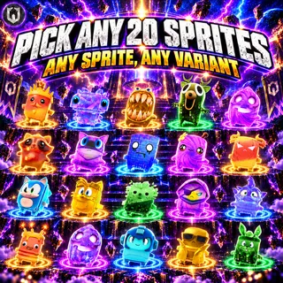 (20x) Pick Any Sprite | Mastered (Level 5) | 162 Sprites Available
