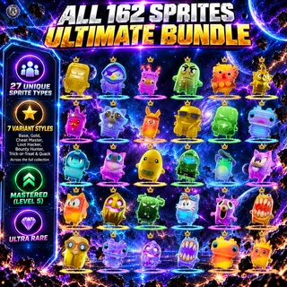 All 162 Sprites Mastered (Level 5) | 145 Legacy + 17 New Sprites | Ultimate Bundle