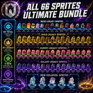 All 66 Sprites | Ultimate Bundle | 61 Legacy + 5 New Sprites
