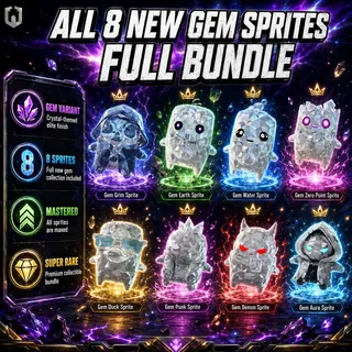 All 8 New Gem Sprites | Mastered (Level 5)