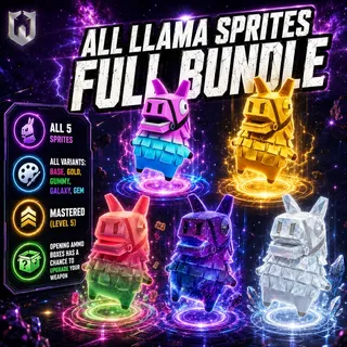 All 5 Llama Sprites | Mastered (Level 5)