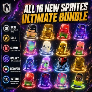 All 16 New Sprites (Mastered)