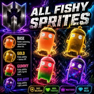 All Fishy Sprites (Mastered)