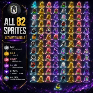 All 82 Sprites (Mastered) | Ultimate Bundle | 66 Legacy + 16 New Sprites