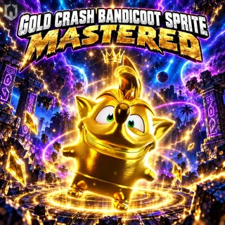 Gold Crash Bandicoot Sprite | Mastered (Level 5)