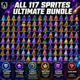 All 117 Sprites Mastered (Level 5) | 110 Legacy + 7 New Sprites | Ultimate Bundle