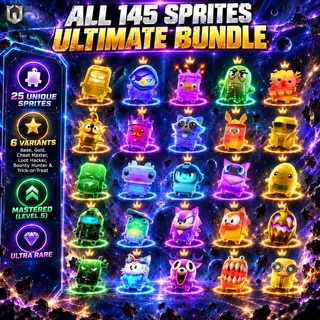 All 145 Sprites Mastered (Level 5) | 122 Legacy + 23 New Sprites | Ultimate Bundle