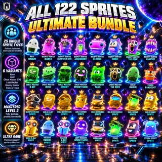 All 122 Sprites Mastered (Level 5) | 101 Legacy + 21 New Sprites | Ultimate Bundle