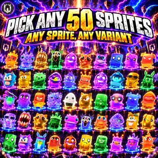 (50x) Pick Any Sprite | Mastered (Level 5) | 162 Sprites Available