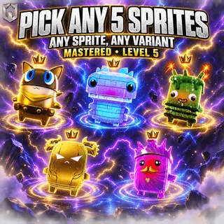 Pick Any 5 Sprites | Any Sprite, Any Variant | Mastered (Level 5)