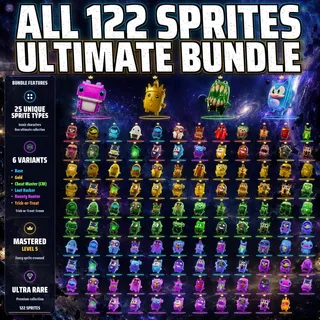 All 122 Sprites Mastered (Level 5) | 101 Legacy + 21 New Sprites | Ultimate Bundle