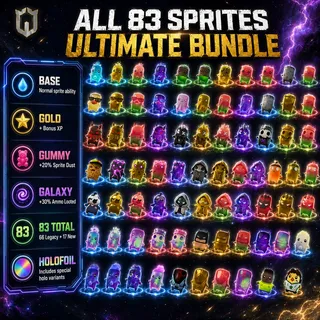 All 83 Sprites | Level 5 (Mastered) | Ultimate Bundle | 66 Legacy + 17 New Sprites