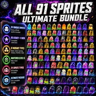 All 91 Sprites Mastered (Level 5) | 83 Legacy + 8 New Sprites | Ultimate Bundle