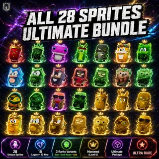 All 28 Sprites Mastered (Level 5) | 18 Legacy + 10 New Sprites | Ultimate Bundle