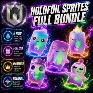 All 5 New Holofoil Sprites (Mastered)
