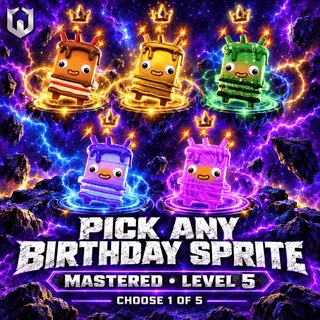 Pick Any Birthday Sprite | Mastered (Level 5)