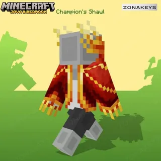 Champion's Shawl TikTok for MINECRAFT Java and Bedrock 🖥️ PC 🌎 GLOBAL KEY ⚡INSTANT DELIVERY 🚁