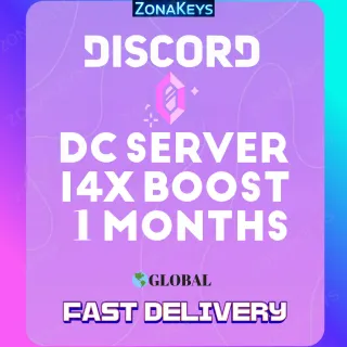 Discord Server Boost - 14x Level 3 - 1 Month