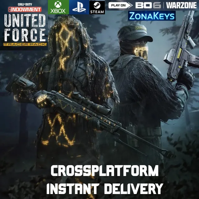 Black Ops Warzone Ps5 UNITED FORCE TRACER PACK COD
