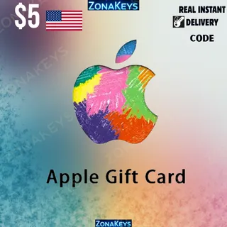 $5.00 USD Apple ITUNES GIFT CARD US ⚡INSTANT DELIVERY ⚡
