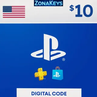 $10.00 USD PlayStation Store (USA) 🧱 Stockable