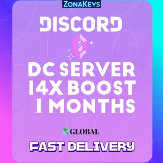 Discord Server Boost - 14x Level 3 - 1 Month