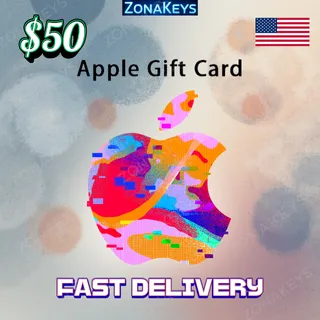 $50.00 Apple ITUNES GIFT CARD US ⚡FAST DELIVERY 