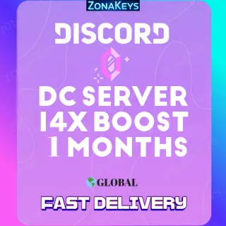 Discord Server Boost - 14x Level 3 - 1 Month