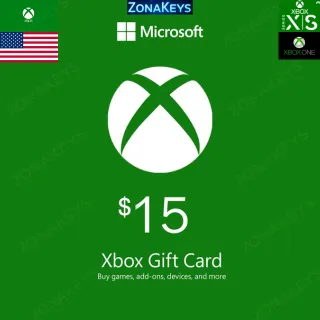 $15 USD Xbox Gift card (US) Stockable ⚡INSTANT DELIVERY ⚡