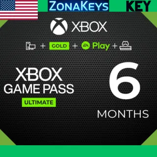 Xbox Game Pass Ultimate 6 Months (US) ✅