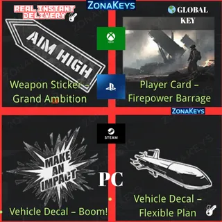 Battlefield 6 Player Card Weapon Sticke Vehicle Decal 🌎GLOBAL | XBOX | PS | PC ⚡Instant Delivery ⚡