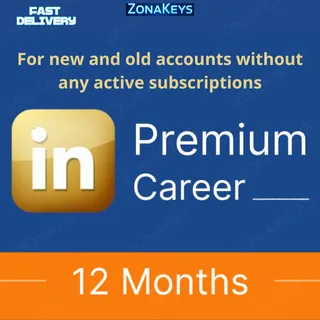 Linkedin Premium Career 12 Months 🌎GLOBAL LINK ⚡INSTANT DELIVERY 🚁