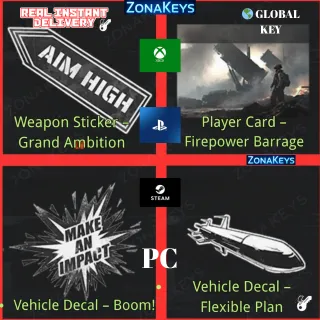 Battlefield 6 Player Card Weapon Sticke Vehicle Decal 🌎GLOBAL | XBOX | PS | PC ⚡Instant Delivery ⚡