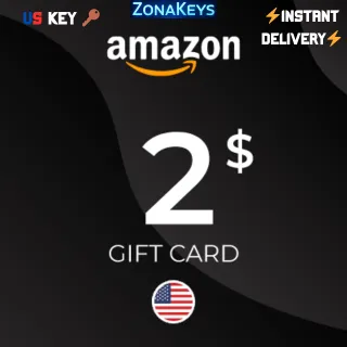 $2.00 USD Amazon gift card  (USA) ✅ Stockable ⚡INSTANT DELIVERY 🚁