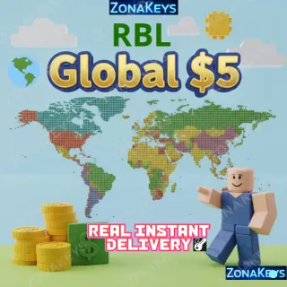 $5.00 USD Gift Card RBL (stockable) 🎮ALL PLATFORMS 🌎 GLOBAL KEY ⚡INSTANT DELIVERY ⚡