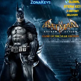 Batman: Arkham Asylum Game of the Year Edition 🌎GLOBAL STEAM KEY ⚡INSTANT DELIVERY⚡